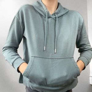 🦕 teal hoodie with slits